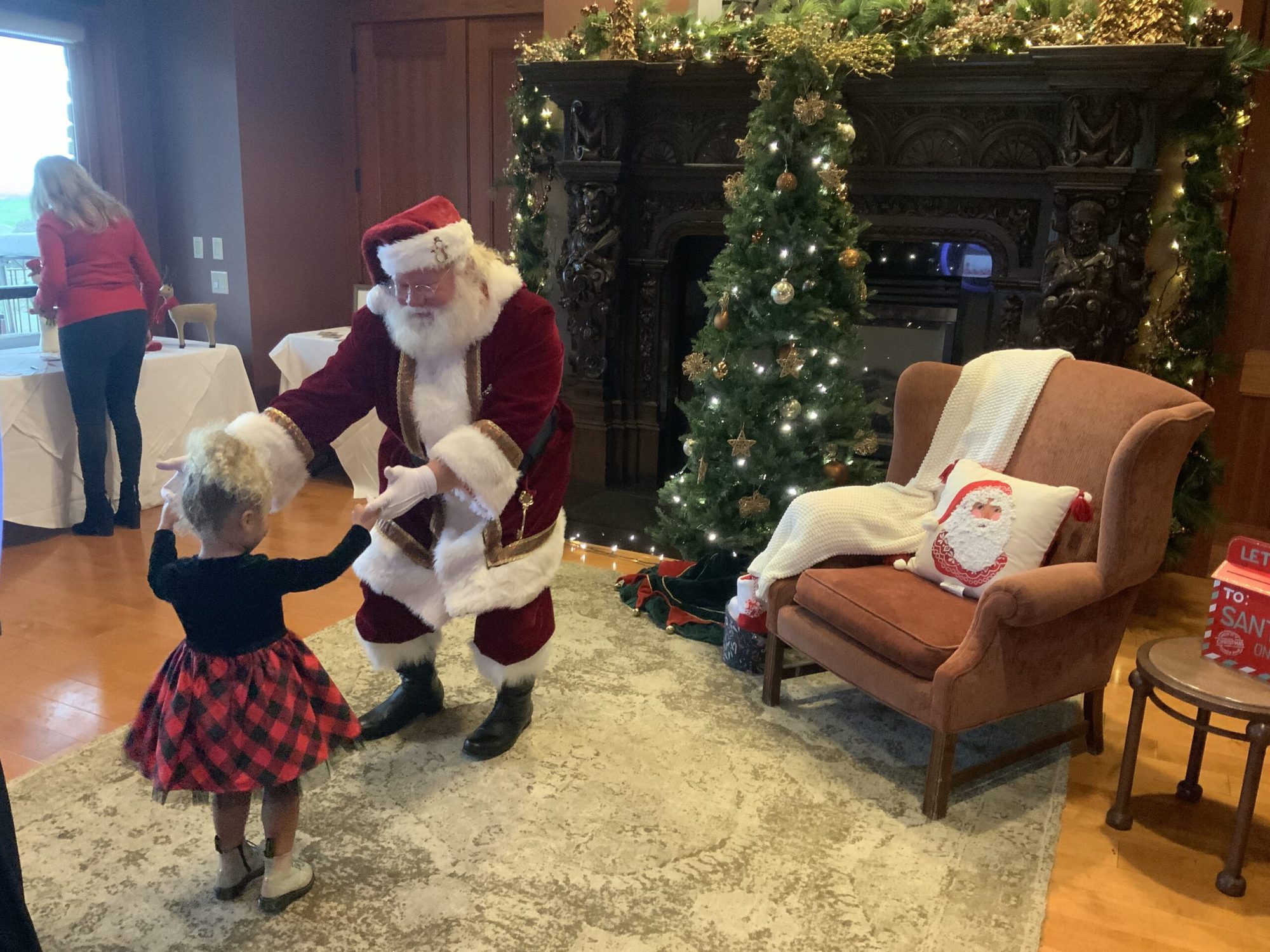 Santa Claus with family