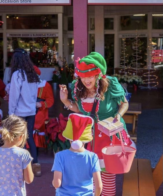 Santa Claus with kids