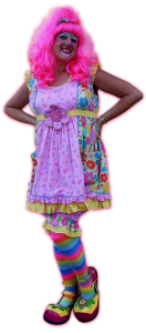 A pink clown
