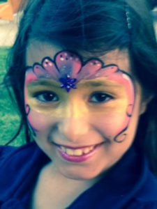 The Face of a Girl With Princess Artwork