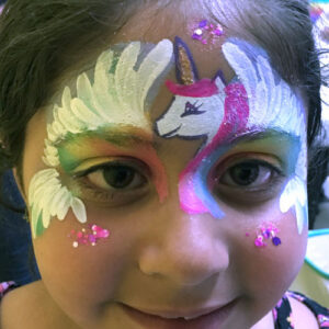 Face of a Little Girl With Wings Painting
