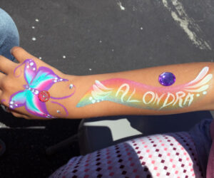 A Butterfly Painting on an Arm Painting